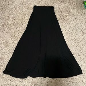 Long Darkest Gray Skirt